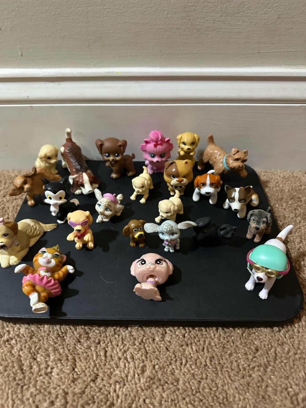 Lot Of Dogs Animals Figures Pretend Play Barbie Vintage LPS St Bernard Various
